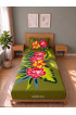 Hand Painted Rayon Bedsheet Set Single Size
